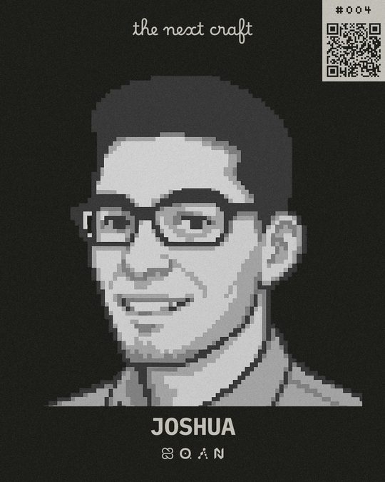 Joshua's participant badge