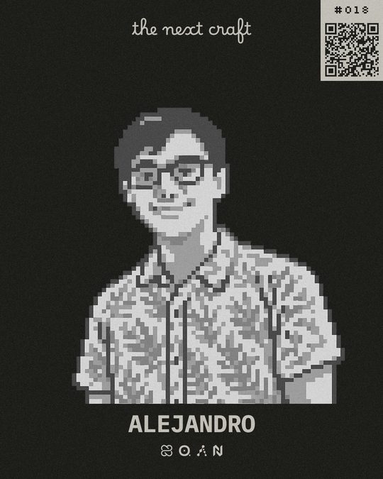 Alejandro's participant badge