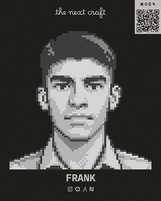 Frank's participant badge