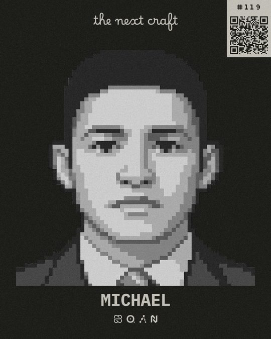 Michael's participant badge