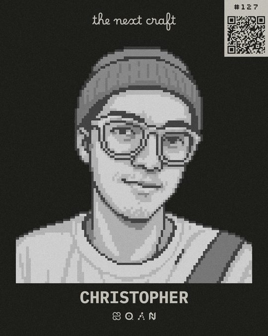 Christopher's participant badge