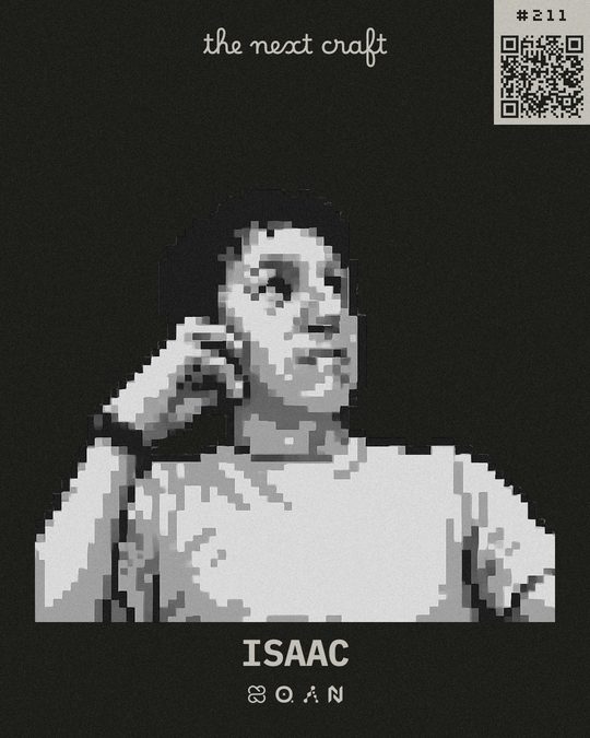 Isaac's participant badge